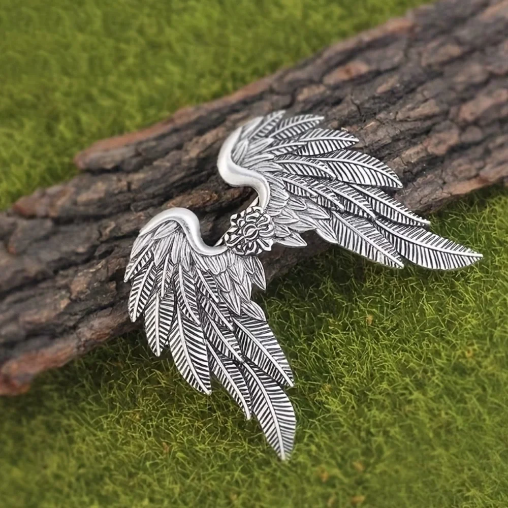 Viking Silver Angel Wing Hair Clip 🪽